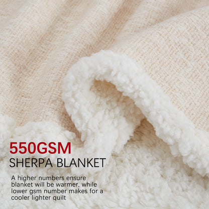 Heavy Sherpa Plush Winter Blanket