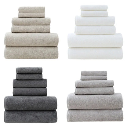 6-Piece Organic Cotton Bath Towel Set – Pure Comfort, Premium Quality