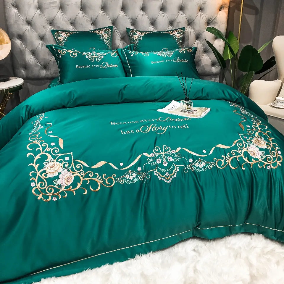 Luxury 4-Piece Cotton Comforter Bedding Set – Cotton Sheets & Quilt Cover