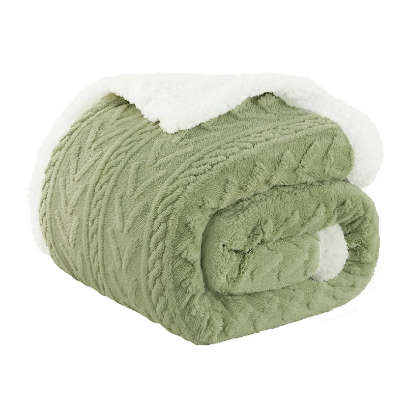 Flannel Fleece Luxury Sherpa Blanket