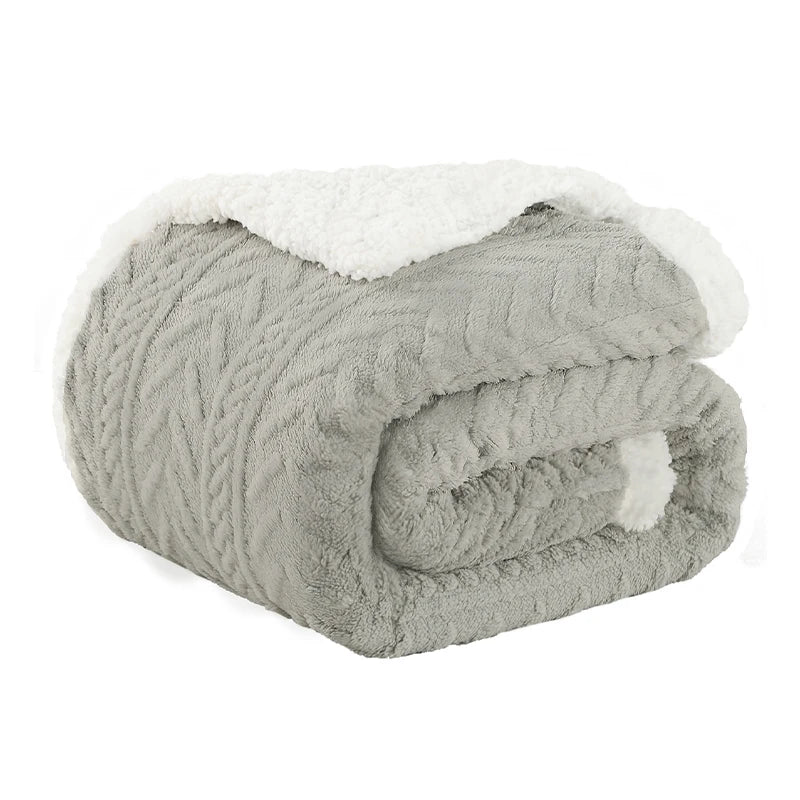 Flannel Fleece Luxury Sherpa Blanket