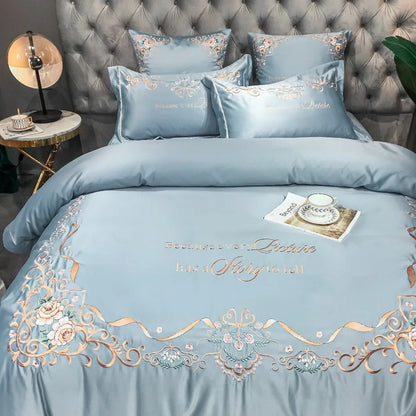 Luxury 4-Piece Cotton Comforter Bedding Set – Cotton Sheets & Quilt Cover