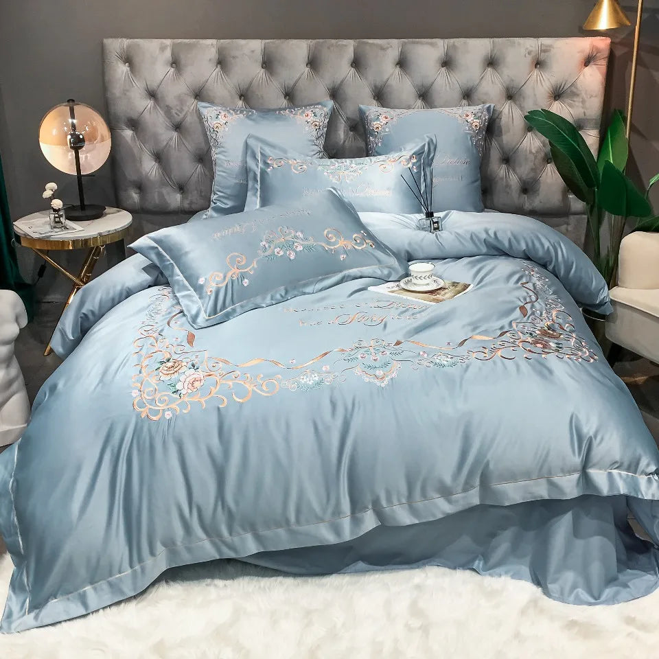 Luxury 4-Piece Cotton Comforter Bedding Set – Cotton Sheets & Quilt Cover