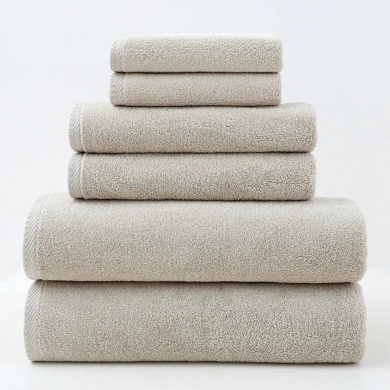 6-Piece Organic Cotton Bath Towel Set – Pure Comfort, Premium Quality