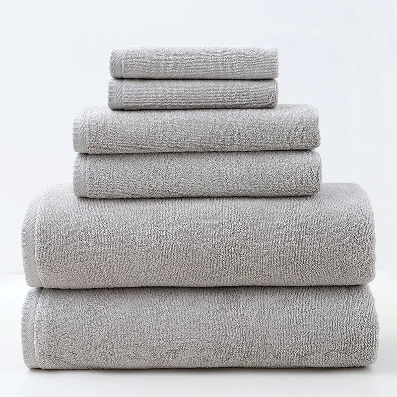 6-Piece Organic Cotton Bath Towel Set – Pure Comfort, Premium Quality