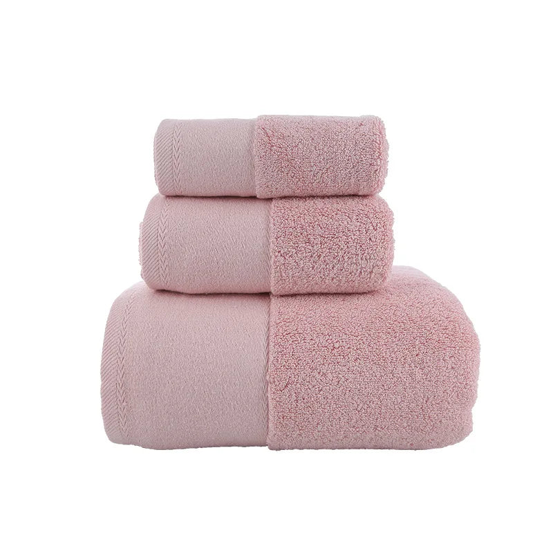 Turkish Cotton 3-Piece Quick Dry Shower Towel Set