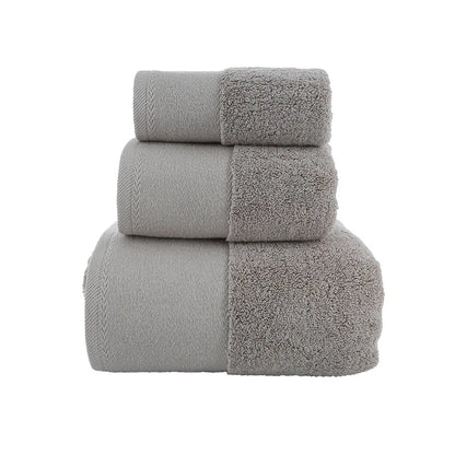 Turkish Cotton 3-Piece Quick Dry Shower Towel Set