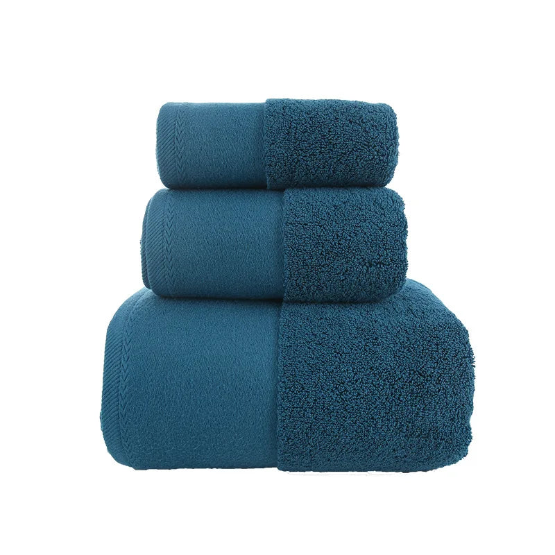 Turkish Cotton 3-Piece Quick Dry Shower Towel Set