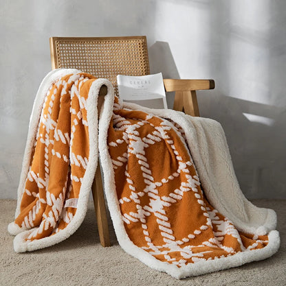 Luxury Plush Fleece Sherpa Blanket – Thick & Cozy Winter Throw