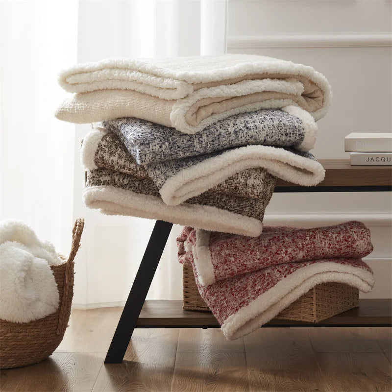 Heavy Sherpa Plush Winter Blanket