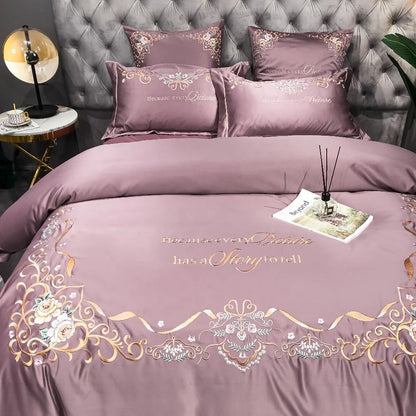 Luxury 4-Piece Cotton Comforter Bedding Set – Cotton Sheets & Quilt Cover