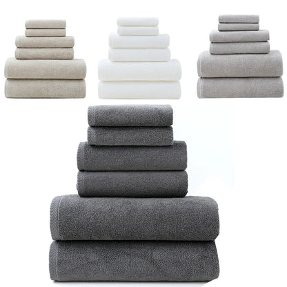 6-Piece Organic Cotton Bath Towel Set – Pure Comfort, Premium Quality